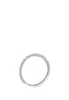 A single silver hoop earring with small white stones is shown against a white background. Voir les images du produit