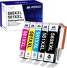A box of printer ink cartridges and the cartridges themselves are displayed. Produktbild-Vorschau