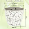 MePla - 2 Stück Kunststoff-Übertopf VERO ø 13 weiss/pink Produktbild-Vorschau 2