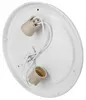 Runde, weiße LED-Deckenleuchte, aufputzmontage, 2 x E27 Produktbild-Vorschau 4