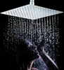 A person is showering under a square shower head. Podgląd zdjęcia produktu