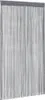 A close-up view of a gray string curtain hanging from a gray header. Náhľad obrázku produktu
