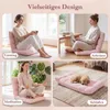 Chaise de sol COSTWAY avec dossier réglable, fauteuil de Voir les images du produit 9