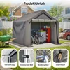 Zeltgarage Fahrrad Gerätehaus Garagenzelt Lagerzelt Mobil Produktbild-Vorschau 3