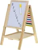 A wooden easel with a whiteboard and an abacus. Voir les images du produit