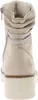 The back view of a beige women's boot with a white platform sole. Produktbild-Vorschau