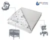 Babydecke für babys Baumwolle, 75x100, Lichtung mit Grauer Produktbild-Vorschau 5