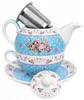 Juego de té Taza y tetera de porcelana 400ml para mujer Vista previa de la imagen del producto 3