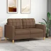 vidaXL 2-miestna pohovka hnedá 140 cm látka Náhľad obrázku produktu 2