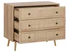 BELIANI Kommode Heller Holzfarbton Rattan Faserplatte Produktbild-Vorschau 4