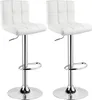 Two white bar stools on a white background. Produktbild-Vorschau