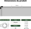 Wiltec Bâche de camion 7 x 6m 120g/m² vert/gris PE Œillets Voir les images du produit 3
