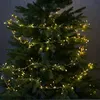 LED Draht Büschellichterkette Compact - 480 pink-/bernstein LED - L:6m - 8 Funktionen - Trafo - gold Produktbild-Vorschau