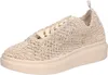 Mustang Damen Sneaker Court Makramee Blumen Netzstruktur Produktbild-Vorschau 1