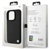 Hülle iPhone 16 Pro Max BMW Echtleder schwarz Logo Metall Produktbild-Vorschau 8