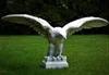 Casa Padrino Gartendeko Skulptur Adler Grau 180 x 70 x H. Produktbild-Vorschau 1