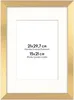 FRAMAI® Bilderrahmen 21x29,7 cm in Gold – mit Passepartout Produktbild-Vorschau 1