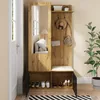 Ensemble vestiaire Merax avec miroir et banc,vestiaire avec Voir les images du produit 4
