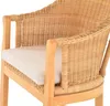 KRINES HOME Rattan-Sessel mit Holzbeinen, Sessel aus echtem Produktbild-Vorschau 10
