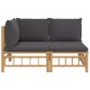 The Living Store 2-tlg. Garten-Lounge-Set mit Dunkelgrauen Produktbild-Vorschau 4