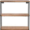 LABEL51 Wanddekoration Vintage Wandregal – Rau – Mangoholz Produktbild-Vorschau 3