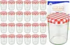 zestaw 25 szklanek 230 ml HOCH To 66 z pokrywką w czerwoną Podgląd zdjęcia produktu 1