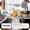 A bistro table with drinks and food in a cafe setting. Náhled obrázku produktu
