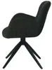 HowHomely THEO Chair Black Fabric - moderný dizajn, Náhľad obrázku produktu 12