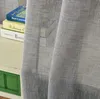 WOLTU Gardinen transparent mit Kräuselband Leinen Optik, Produktbild-Vorschau 4