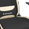 Gaming-Stuhl mit Massage & Fußstütze Schwarz und Creme Produktbild-Vorschau 9