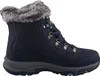 A single blue winter boot with gray fur trim is shown against a white background. Voir les images du produit