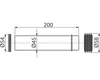 A technical drawing of a plumbing component with dimensions indicated. Podgląd zdjęcia produktu