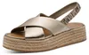 Tamaris Plateau Sandaletten Damen 32313932333338 Gold 38 EU Produktbild-Vorschau 1