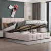 Boxspringbed 140x200 cm met hydraulische opbergruimte, Productafbeelding-voorbeeld 1
