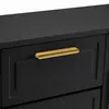 Schuhschrank - 120x24x107 cm, Schwarz - Verstellbare Regale Produktbild-Vorschau 13