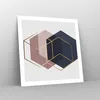 Poster - Poster ohne Rahmen - Sechsecke Modern Gold - 60x60 Produktbild-Vorschau 7