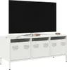vidaXL TV-Schrank Weiß 101,5x39x43,5 cm Kaltgewalzter Stahl Produktbild-Vorschau 2
