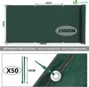 VOUNOT® Zaunblende 1.5×10m, Sichtschutz Zaun 230 g/m² HDPE Produktbild-Vorschau 2