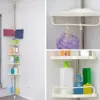 Čtyřúrovňový nerezový rohový regál do koupelny od podlahy Náhled obrázku produktu 3