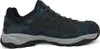 A side view of a dark blue and black hiking shoe against a white background. Anteprima dell’immagine prodotto