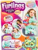 A collage of images showcasing the Furlings interactive toy Finley, with children interacting with the toy and a display of multiple Furlings toys. Produktbild-Vorschau