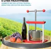 Wiltec Obstpresse 6L Weinpresse aus Stahl Edelstahlkorb Produktbild-Vorschau 2