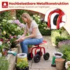 COSTWAY 360° draaibare tuinstoel met wielen, 10 cm in Productafbeelding-voorbeeld 4