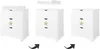 ZEE STAR Cassettiera Fasciatoio Bianca Stella Blu 83x87x49 Anteprima dell’immagine prodotto 3