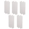 Five white rectangular mica sheets with notched corners, arranged in two rows. Náhled obrázku produktu