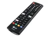 A black LG television remote control is shown against a white background. Produktbild-Vorschau