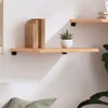 vidaXL Nástenná polica svetlohnedá 60x50x(2-4) cm dubový Náhľad obrázku produktu 3
