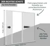 Fliegengitter Plisseetür für Doppeltüren – 240x240 cm, weiß Produktbild-Vorschau 2