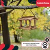 KOTARBAU® Karmnik dla Ptaków Drewniany 21,5 X 23,5 cm Budka Podgląd zdjęcia produktu 4