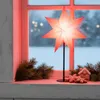 LED Stern Rot H50cm mit Standfuß Weihnachten Leuchtstern Produktbild-Vorschau 3